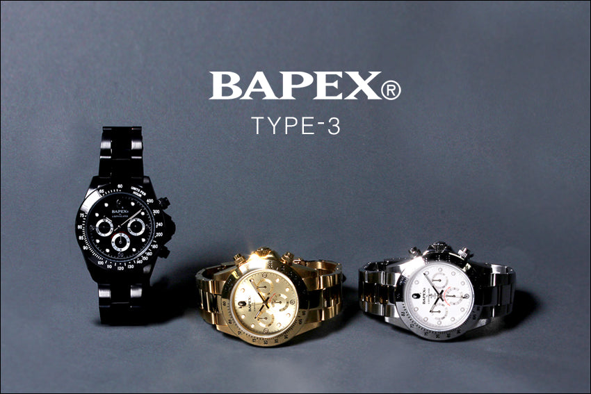 BAPE TYPE 3 BAPEX® 時計