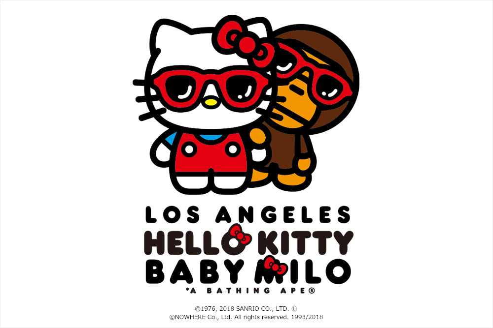 BABY MILO® x HELLO KITTY LOS ANGELES LIMITED TEE | bape.com