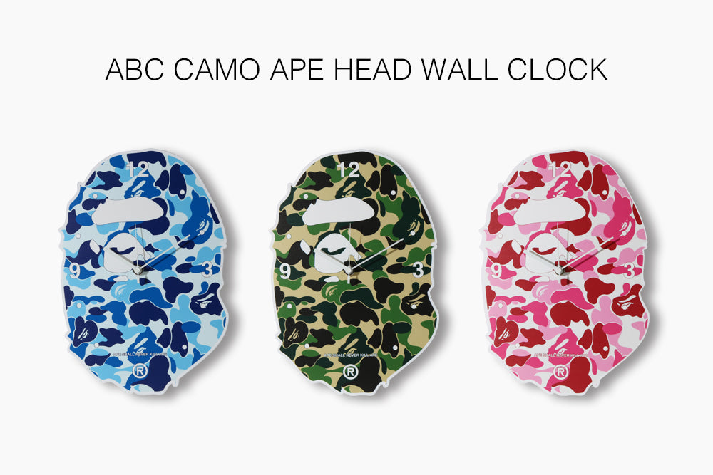 ABC CAMO APE HEAD WALL CLOCK | bape.com