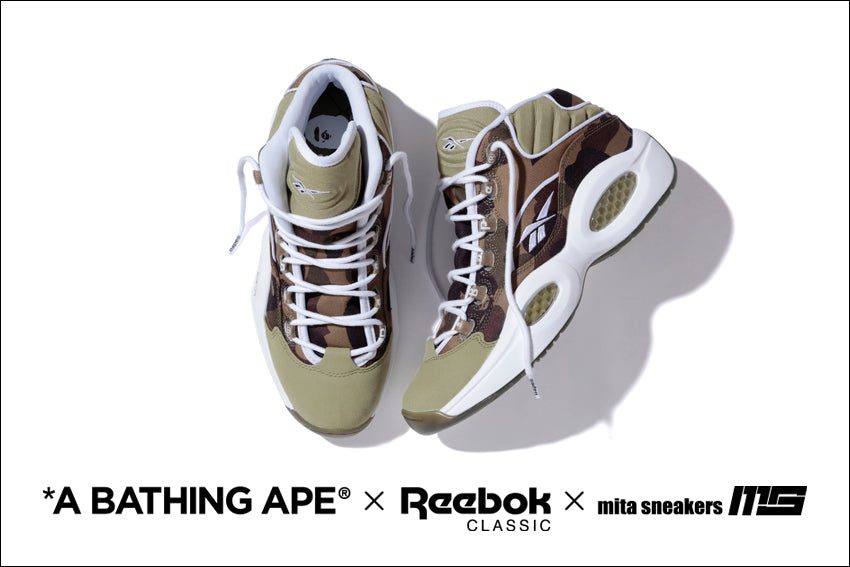 Reebok CLASSIC × A BATHING APE® × mita sneakers 