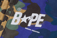 【 BAPE X HERON PRESTON 】MIX 1ST CAMO DUCK TRACKER JACKET M
