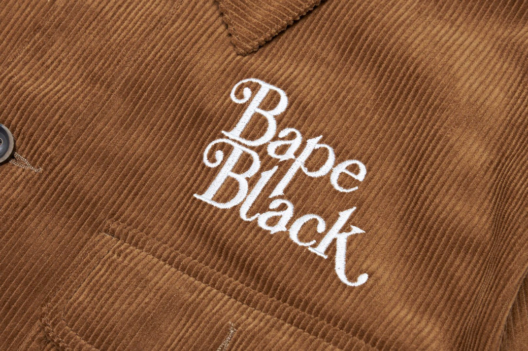 BAPE BLACK 】LOGO CORDUROY WORK JACKET | bape.com
