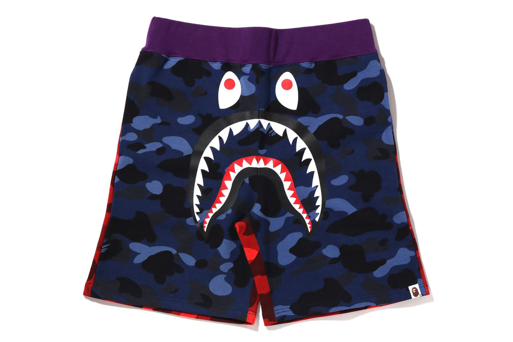 BAPE Multi Camo Shark Sweat Shorts