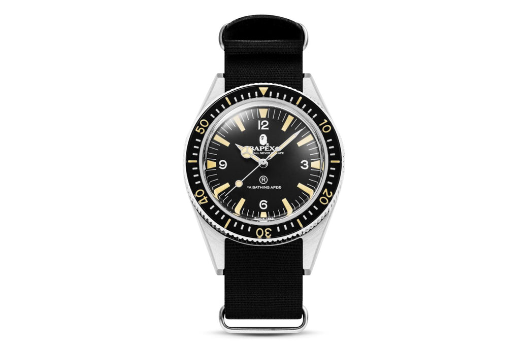 BAPE CLASSIC TYPE 1 BAPEX 腕時計BLACK黒