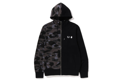 【 BAPE X FRED PERRY 】COLOR CAMO ZIP HOODIE